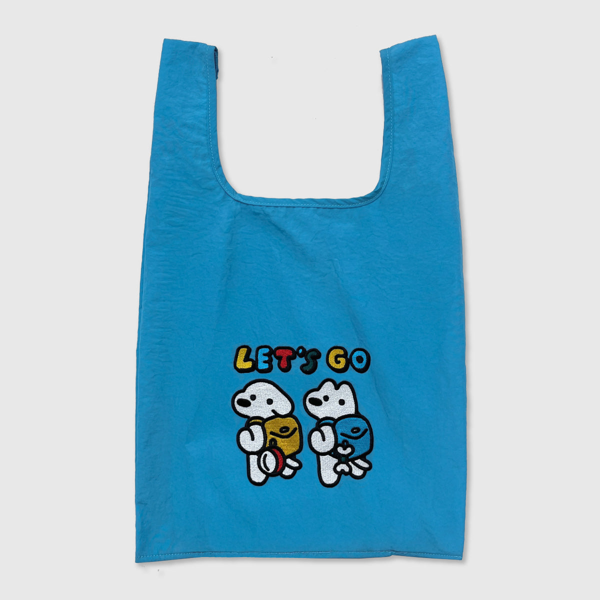 matsui embroidered vest bag - Blue