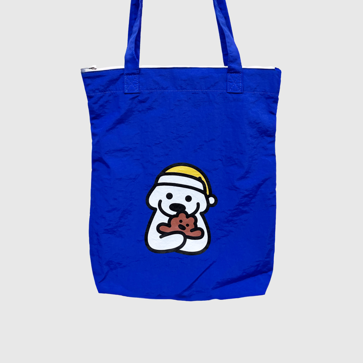 matsui nylon tote bag - Blue
