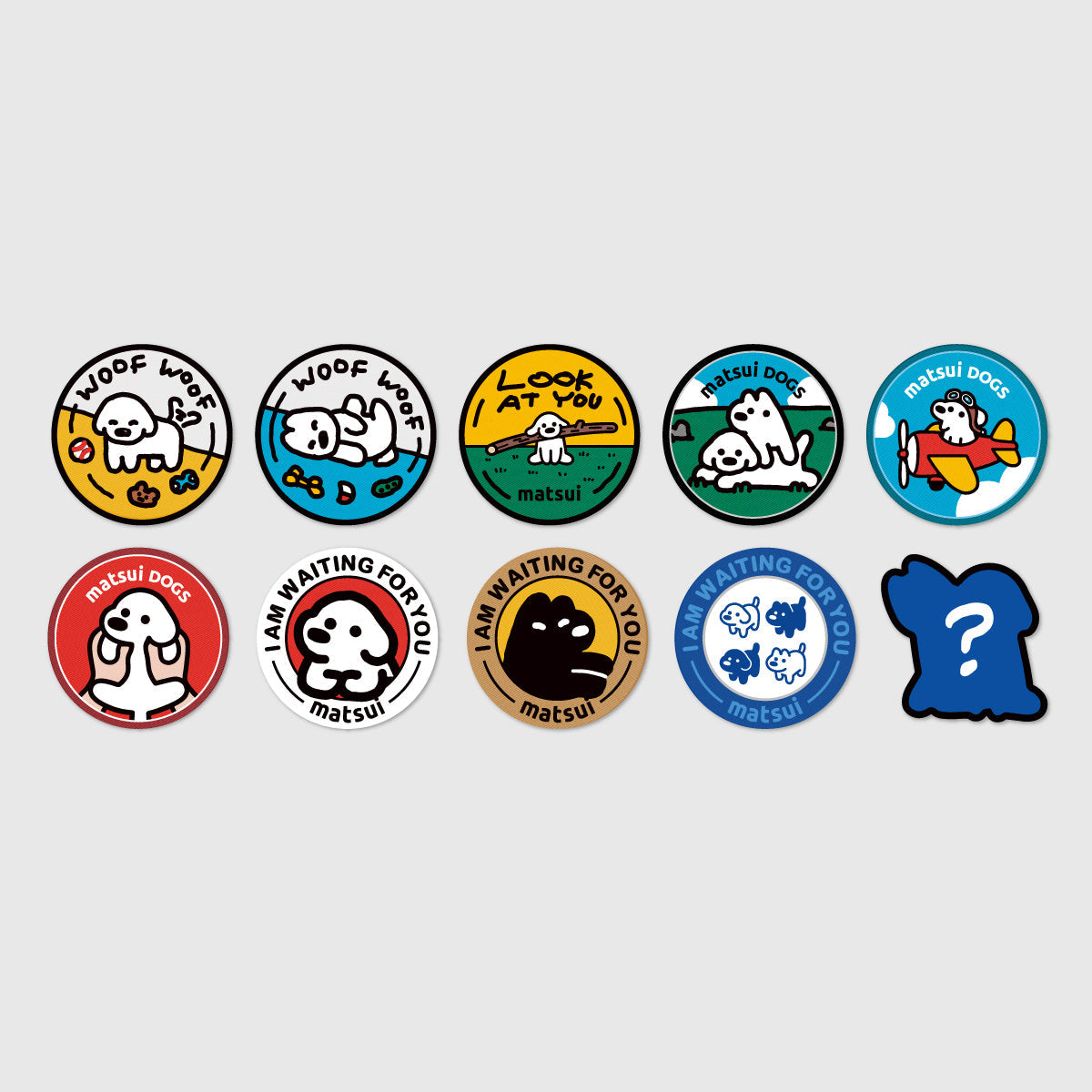 matsui embroidery patch blind box (10pcs per box)