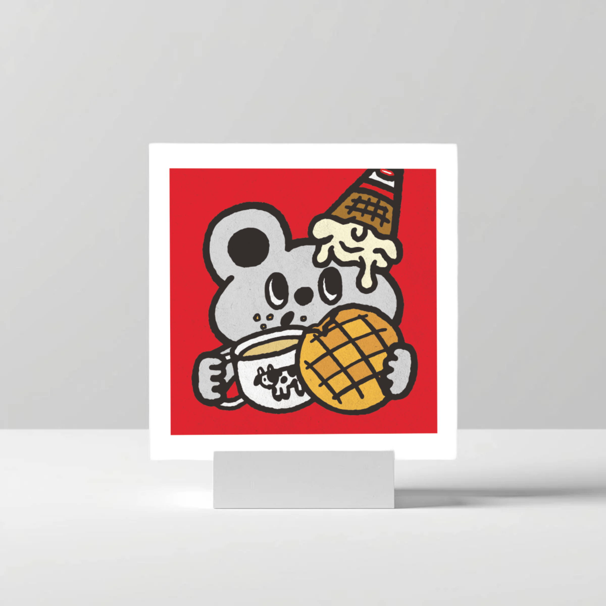 Daffy artprint Hong Kong 21x21cm