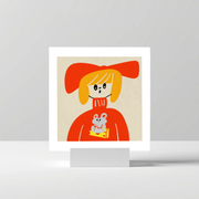 Daffy 21x21 art print 10