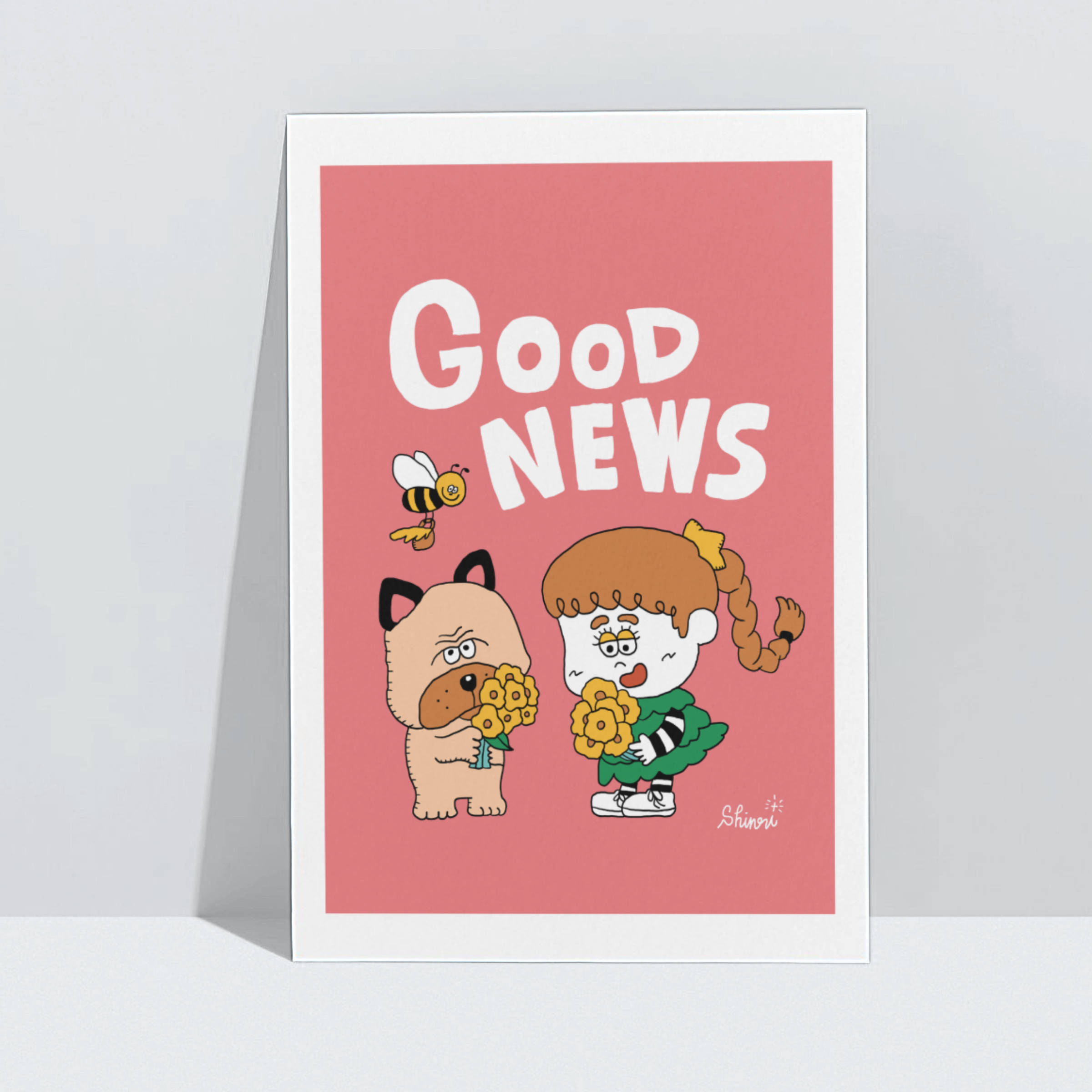 Shinri artprint A4 GOOD NEWS Flowers