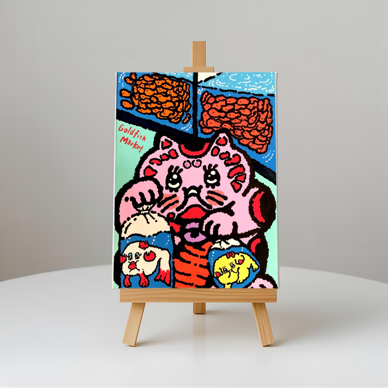 FUKU HANAO Canvas goldfish