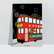 WEDNESDAY A4 Art print Tram