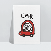 松井 A4 artprint 汽車