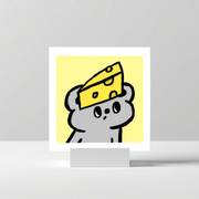 Daffy 21x21 art print 02