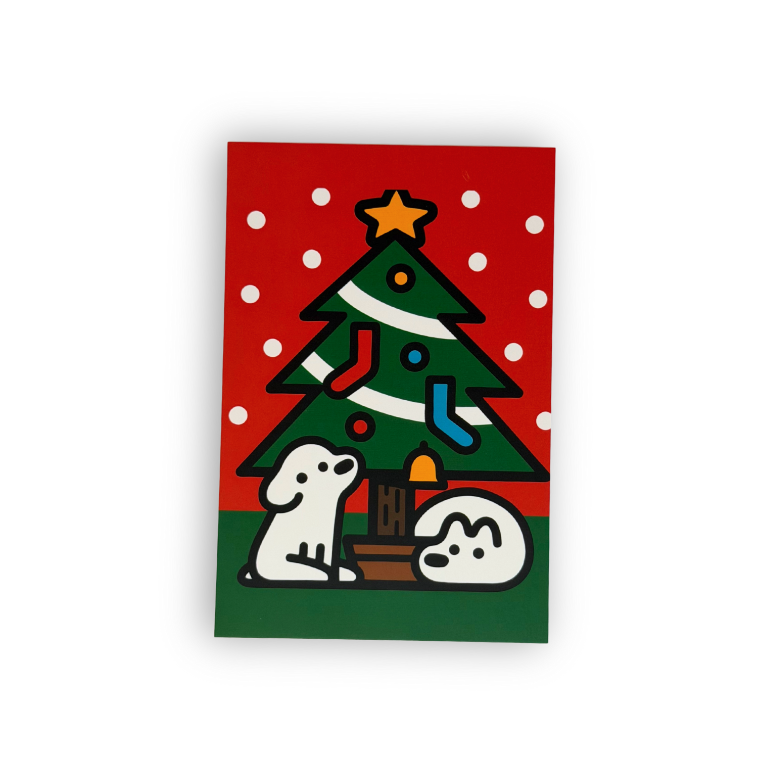 matsui Christmas postcard christmas tree