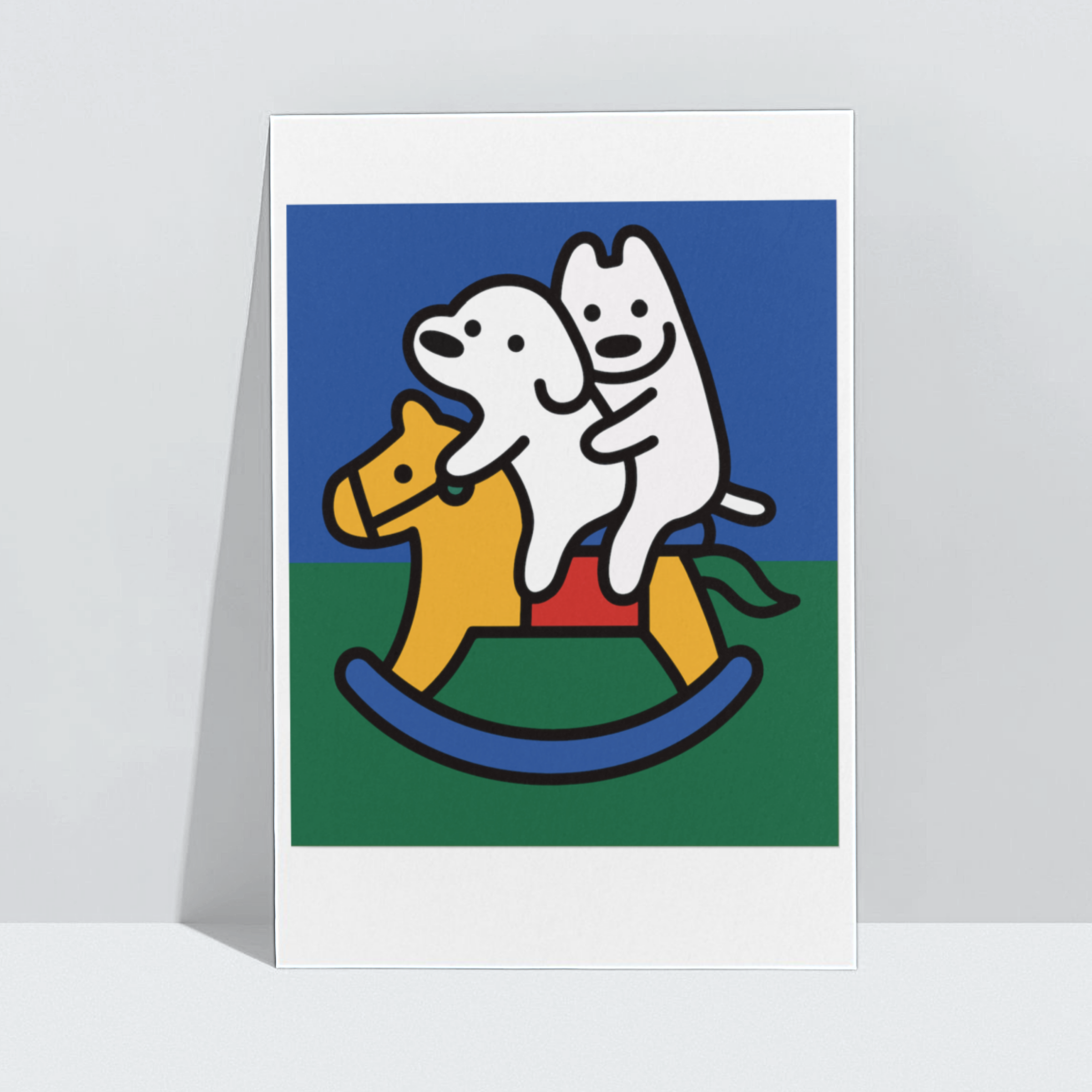 matsui A4 artprint Rocking horse