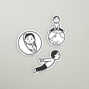 MO x 노리타케 스티커 세트 - 세트 A