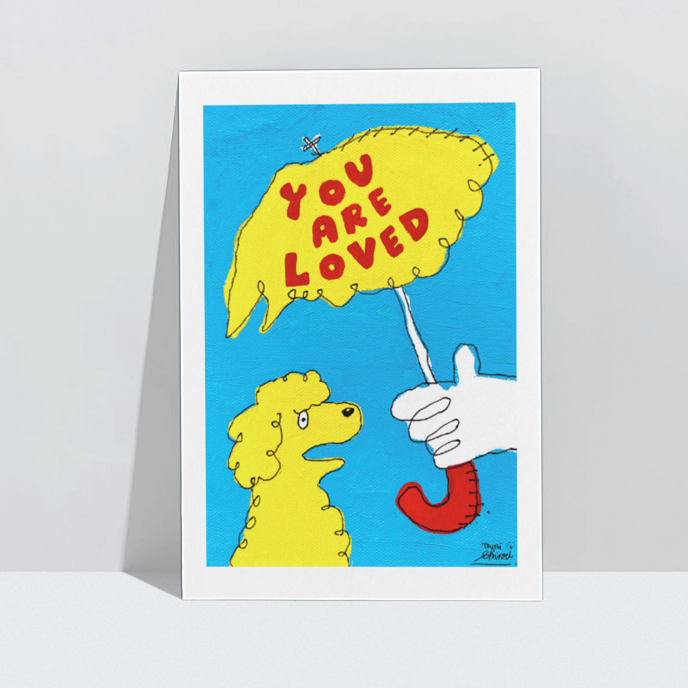 신리 아트 프린트 A4 YOU ARE LOVED (우산)