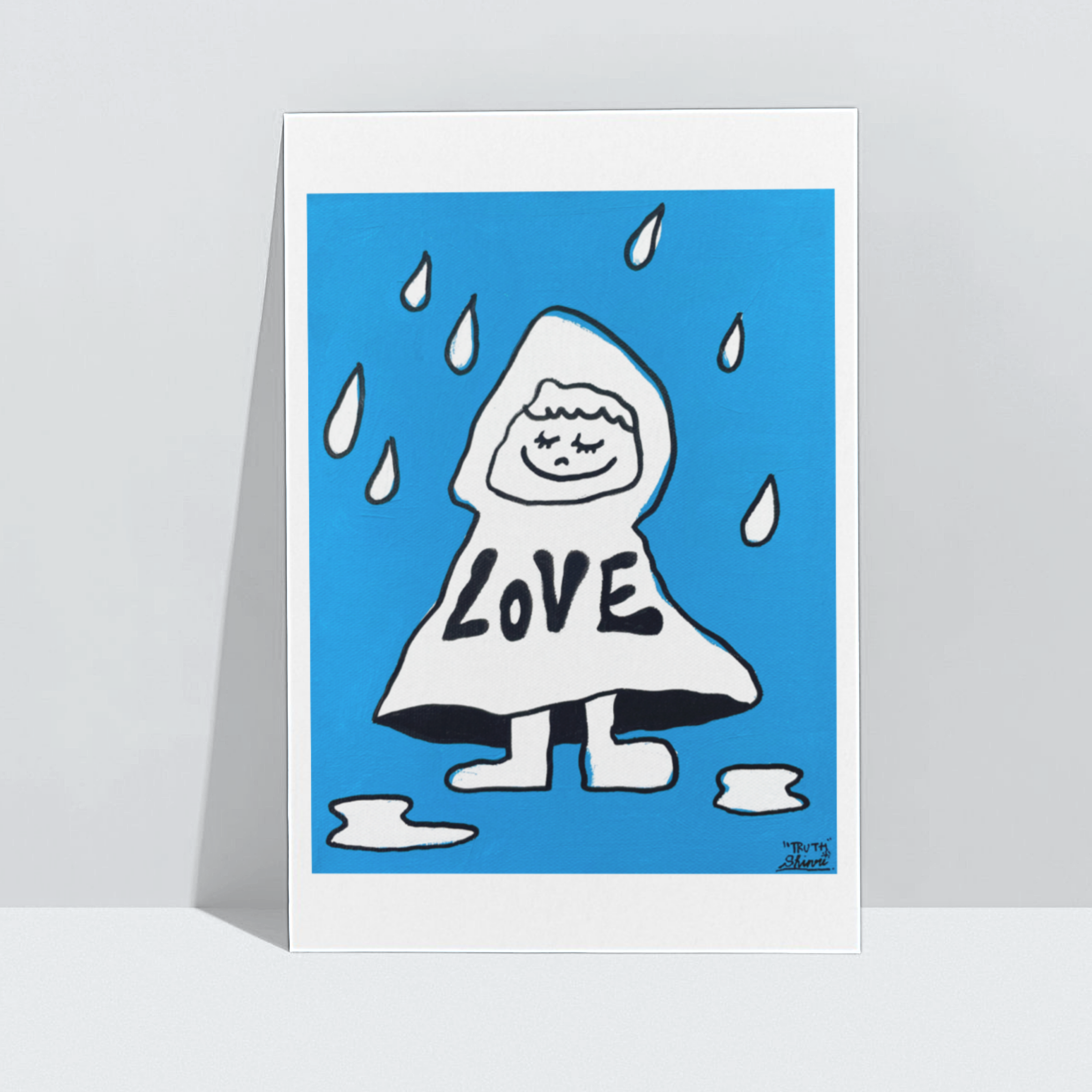 シンリ アートプリント A4 LOVE RAIN