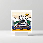 マツイ アートプリント フェリー 21x21cm