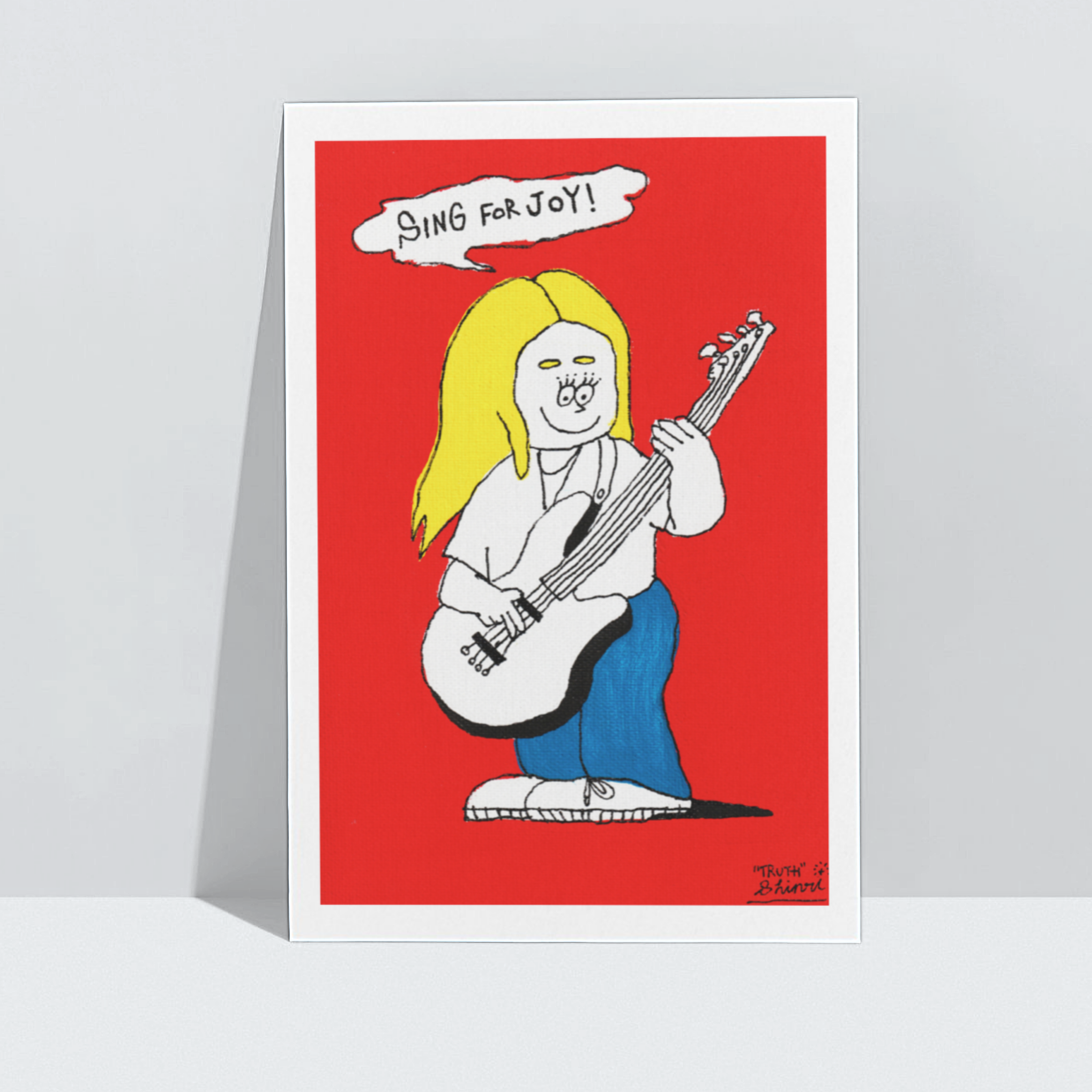 신리 아트프린트 A4 SING FOR JOY