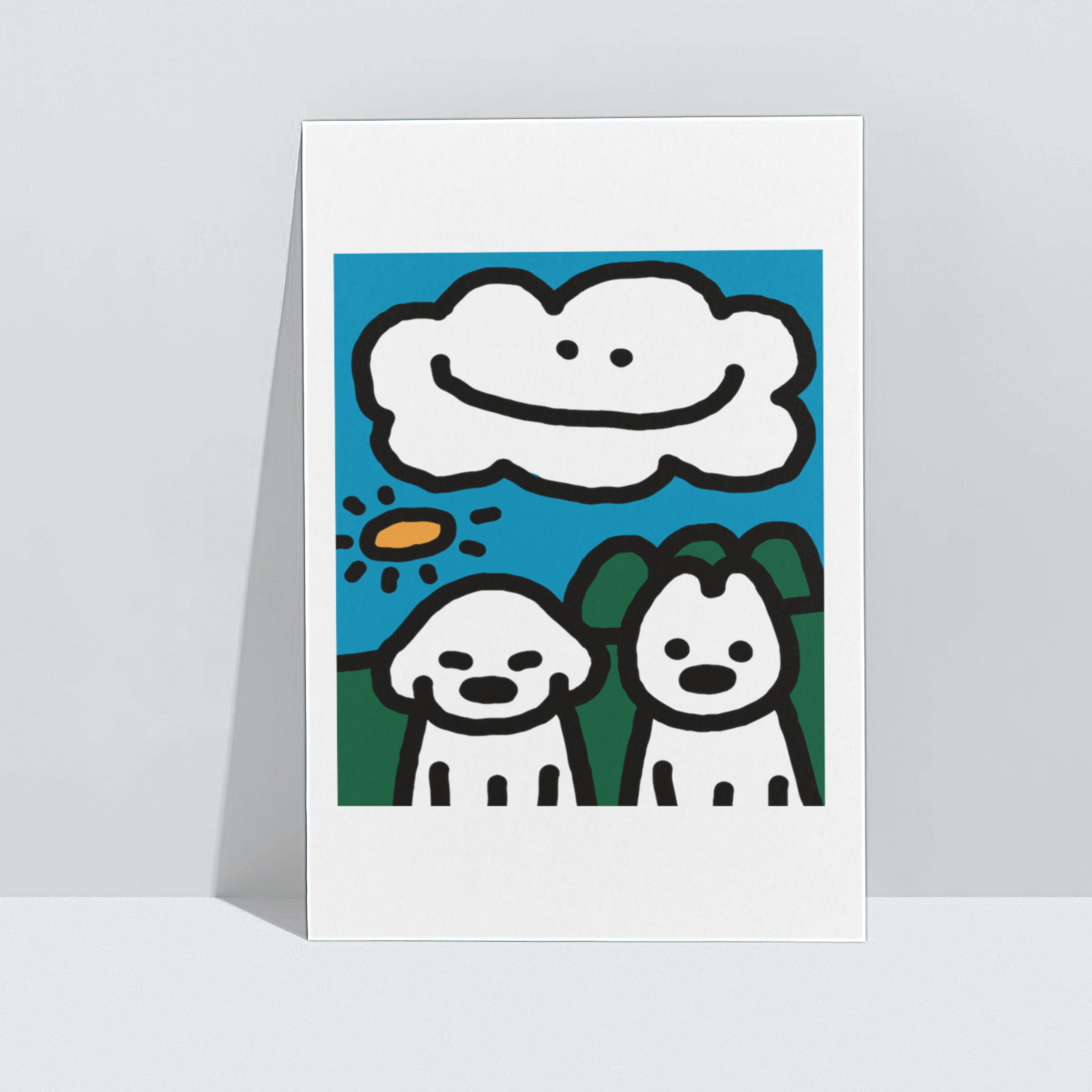 matsui A4 artprint smiley cloud