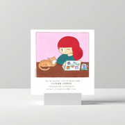 Mamuang 艺术印刷电脑和猫 21x21 厘米