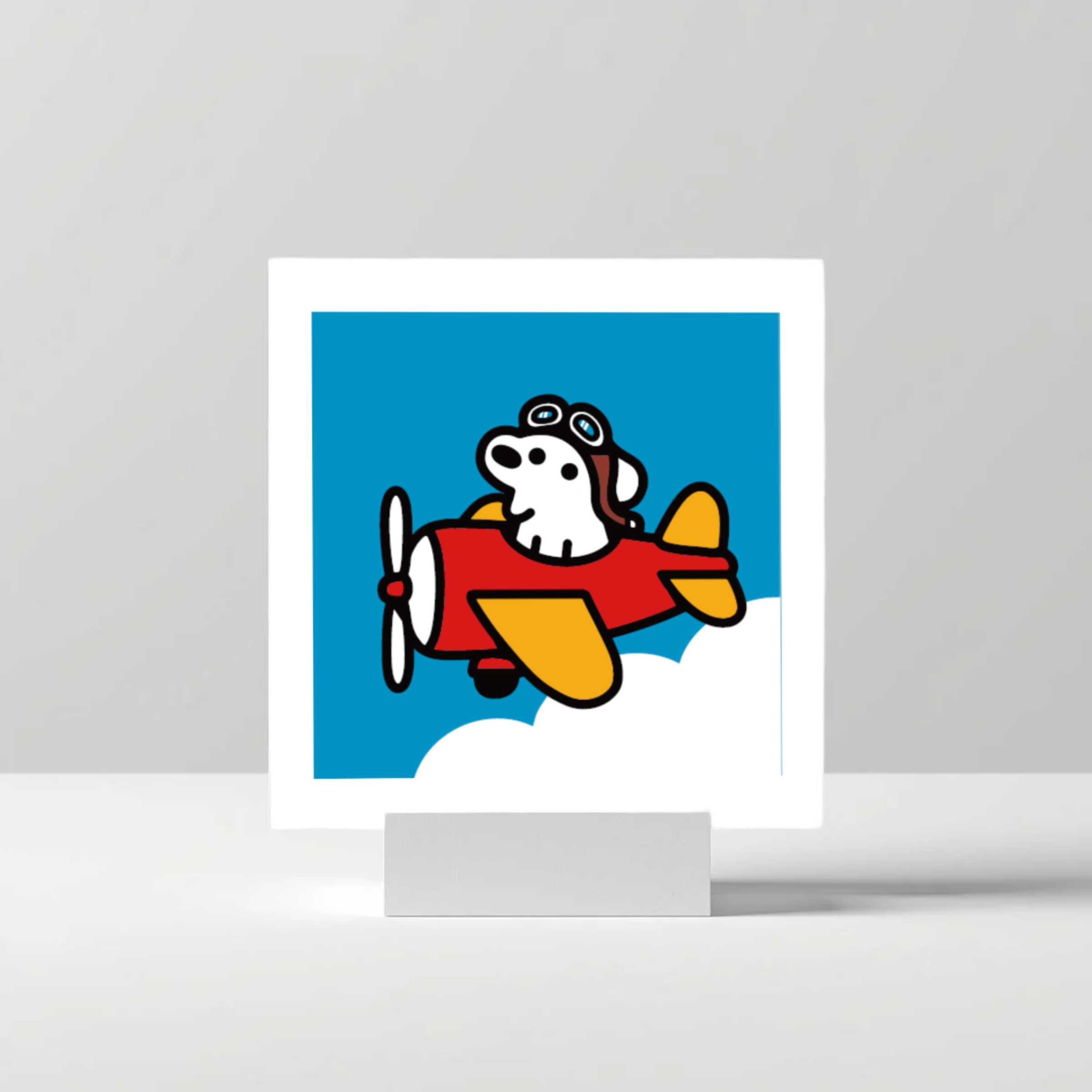 matsui artprint airplane 21x21cm