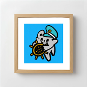 Daffy art print captain