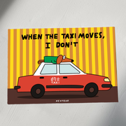 WEDNESDAY A4 Art print Taxi