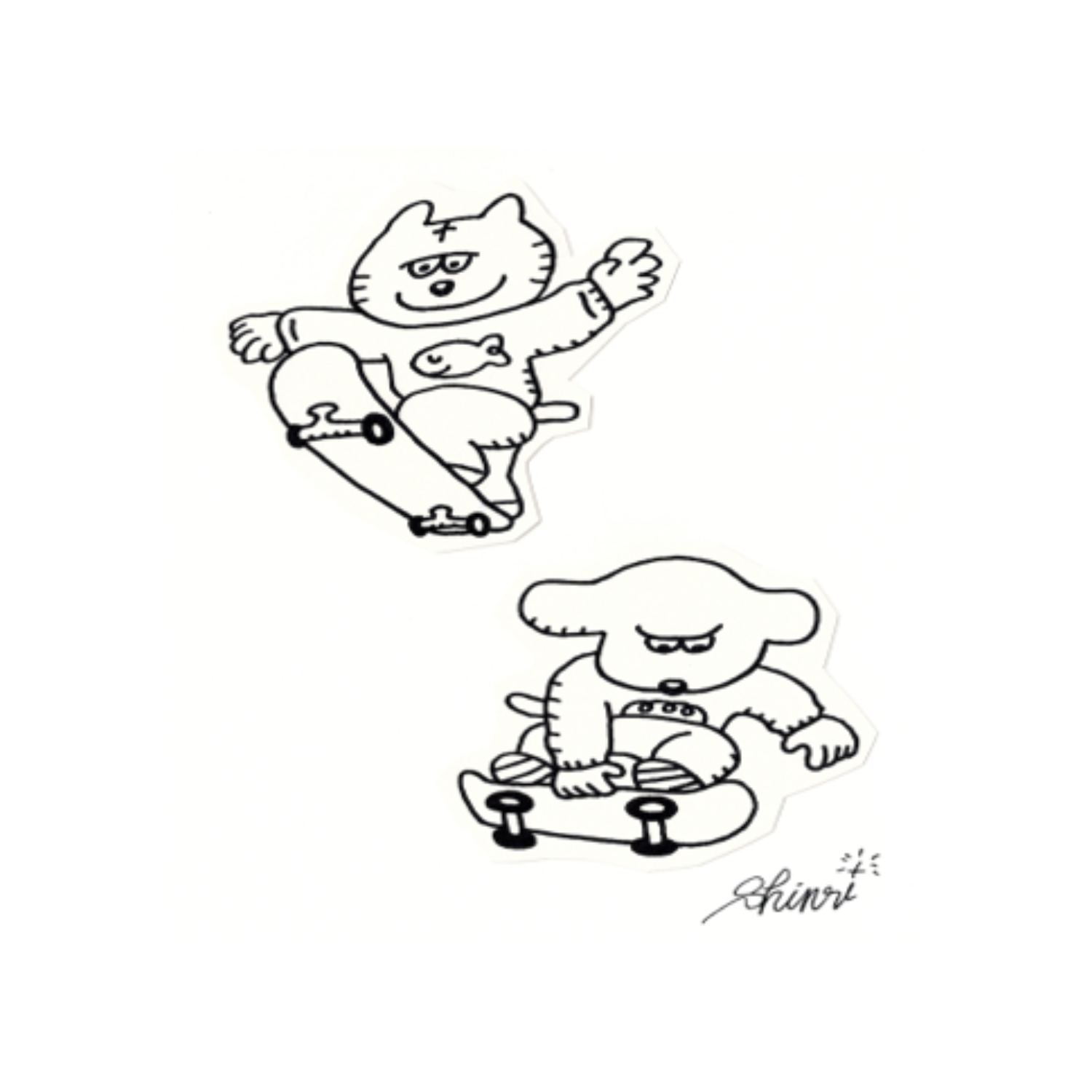 Shinri artwork SKATE BOARD