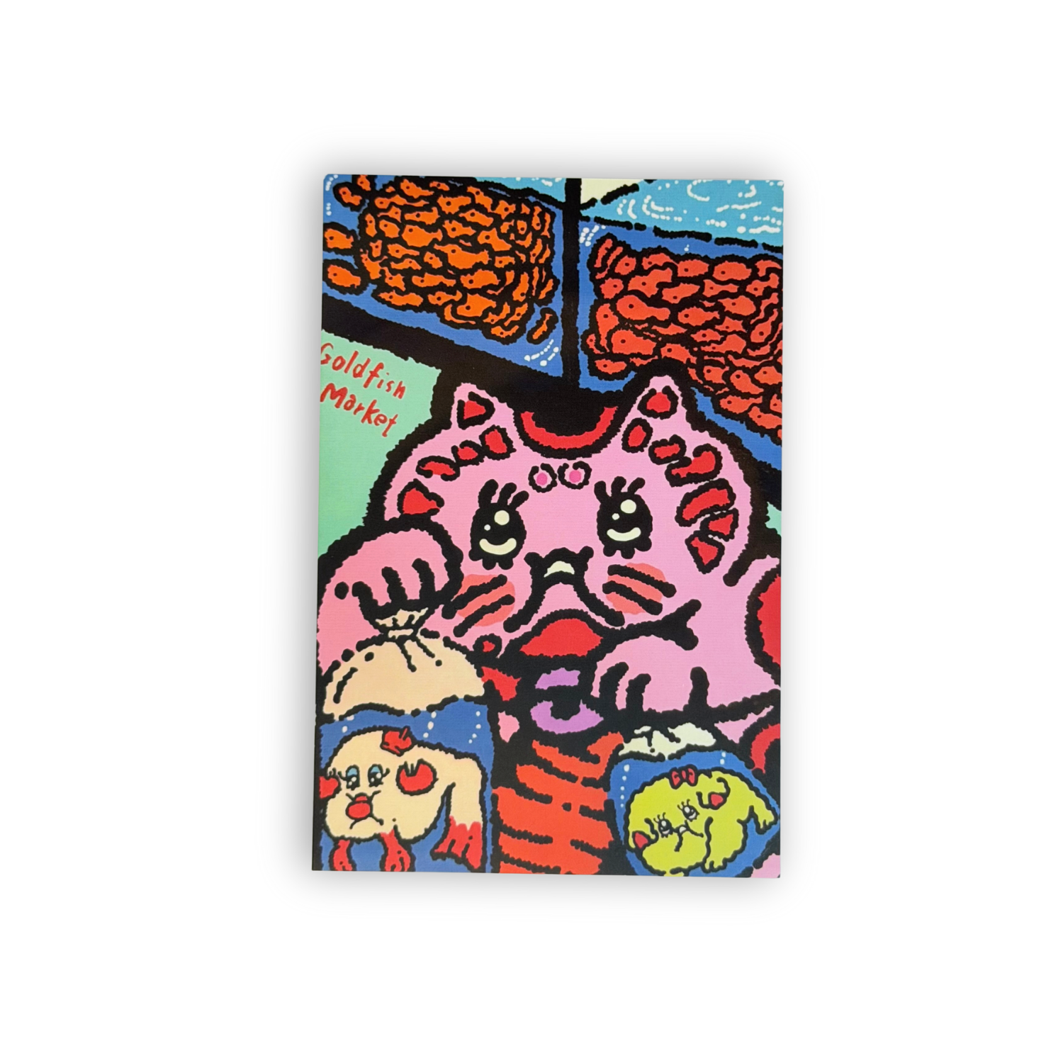 FUKU HANAO postcard goldfish