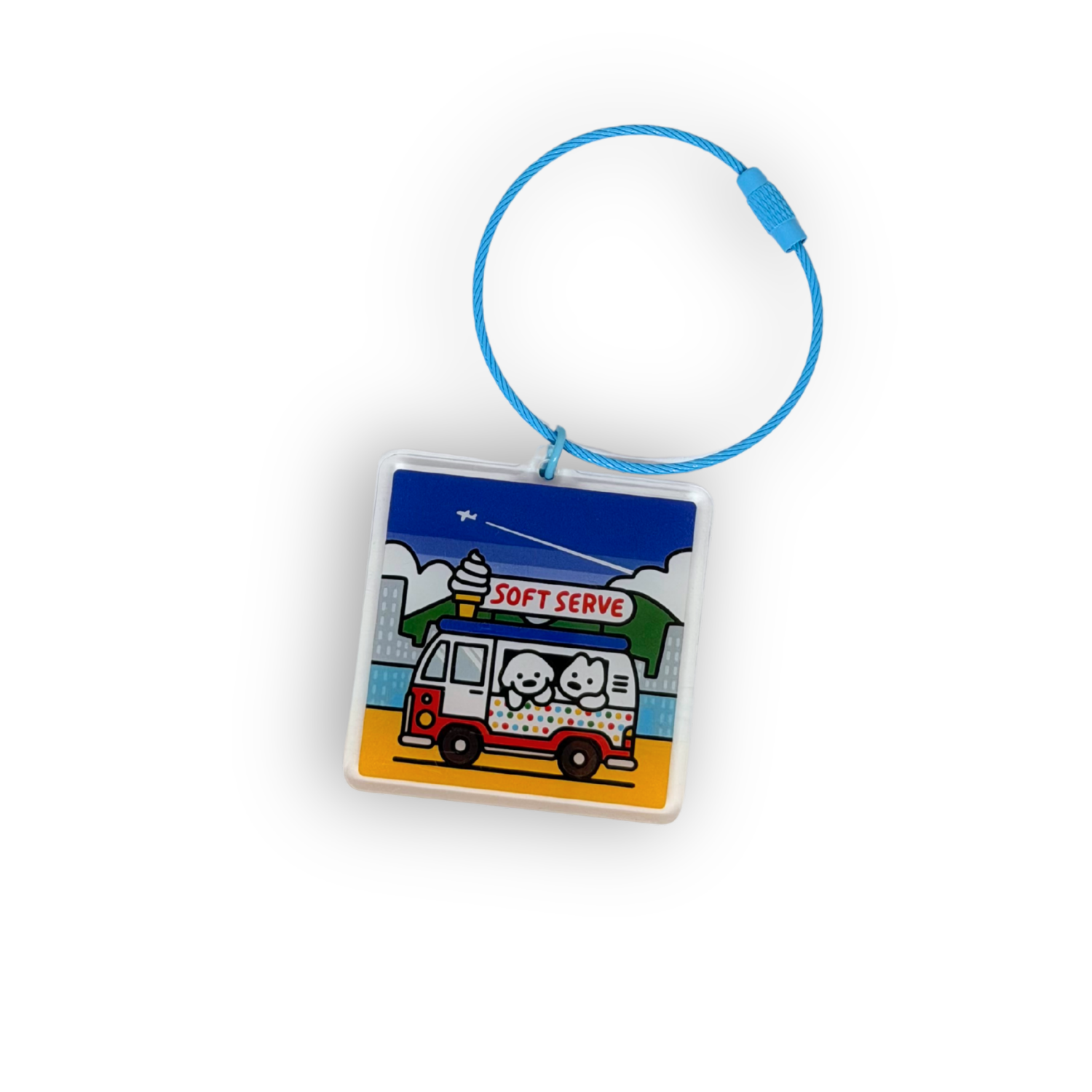 matsui square keychain soft serve