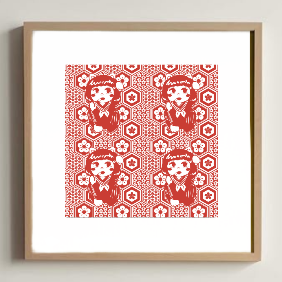 Masaya Aso artprint  Junko 3