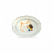 Mamuang x Good evening cemarics Plate C: 페인팅(노란색 및 빨간색 버전)