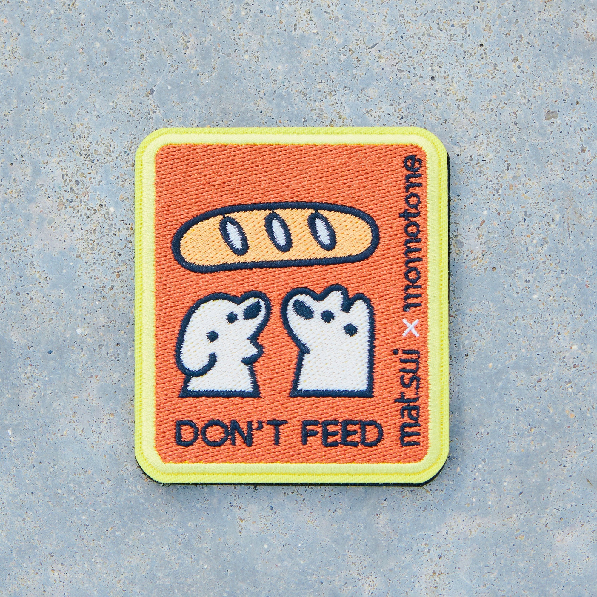 matsui x Momotone "Don't Feed" Caution Badge