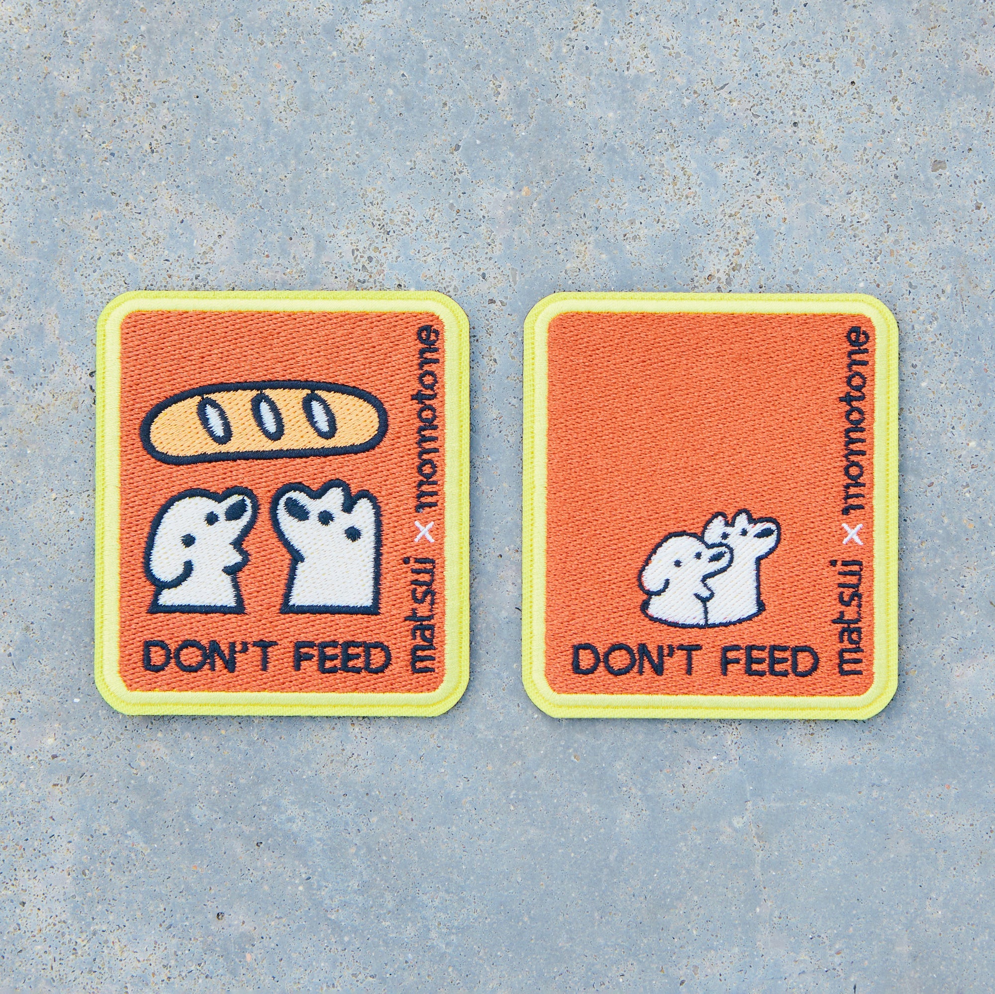 matsui x Momotone "Don't Feed" Caution Badge