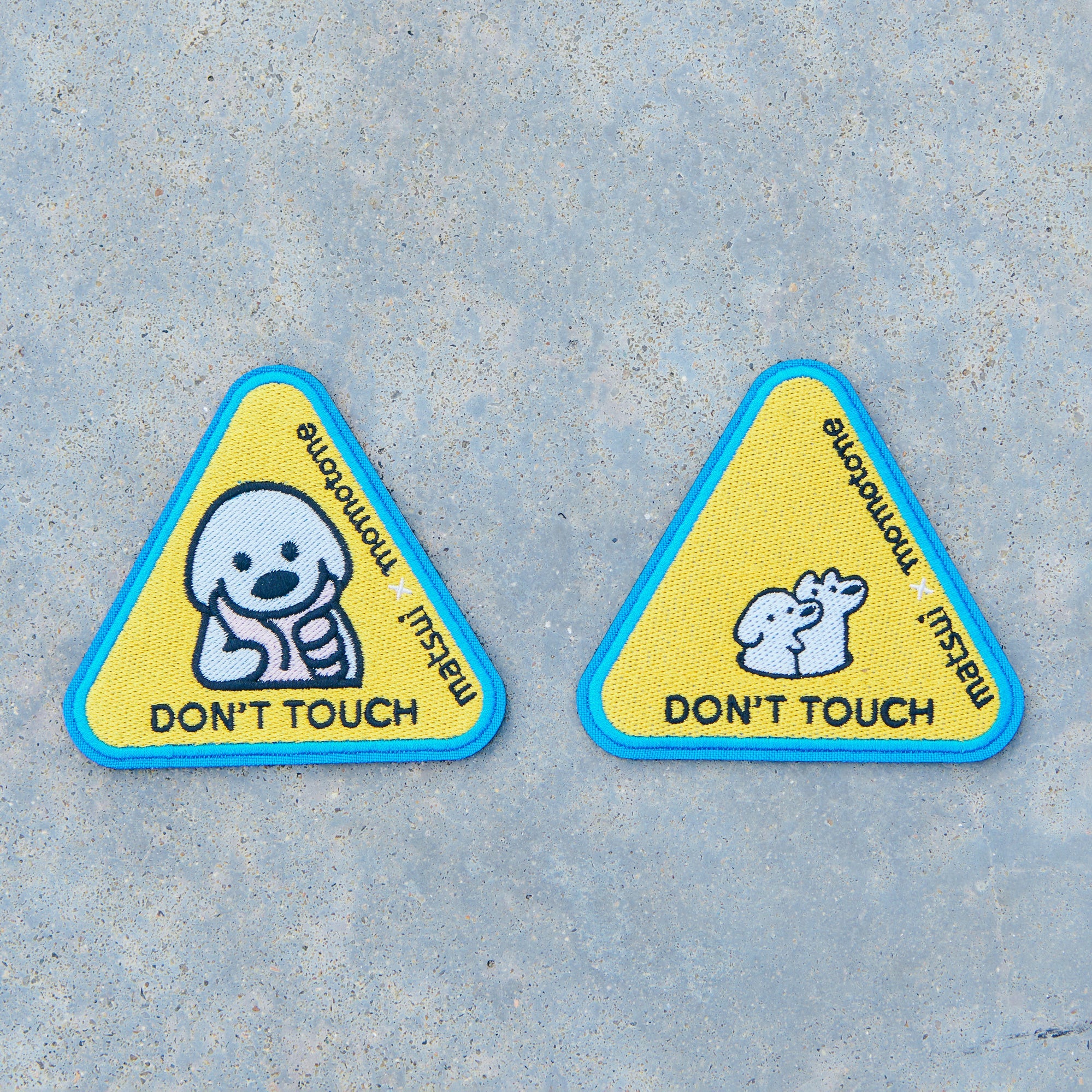 matsui x Momotone "Don't Touch" Caution Badge