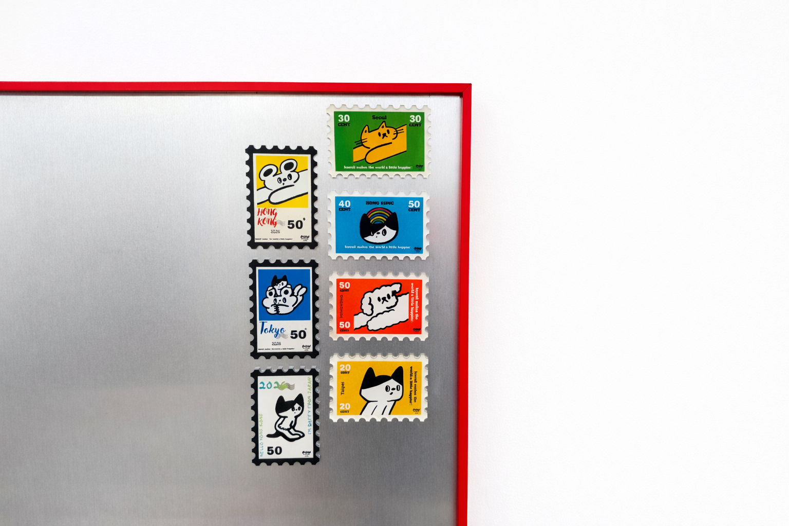 Daffy magnet rainbow 8*5cm