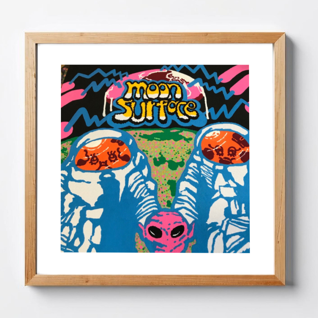 Fuku hanao art print - Moon Surface (月面)