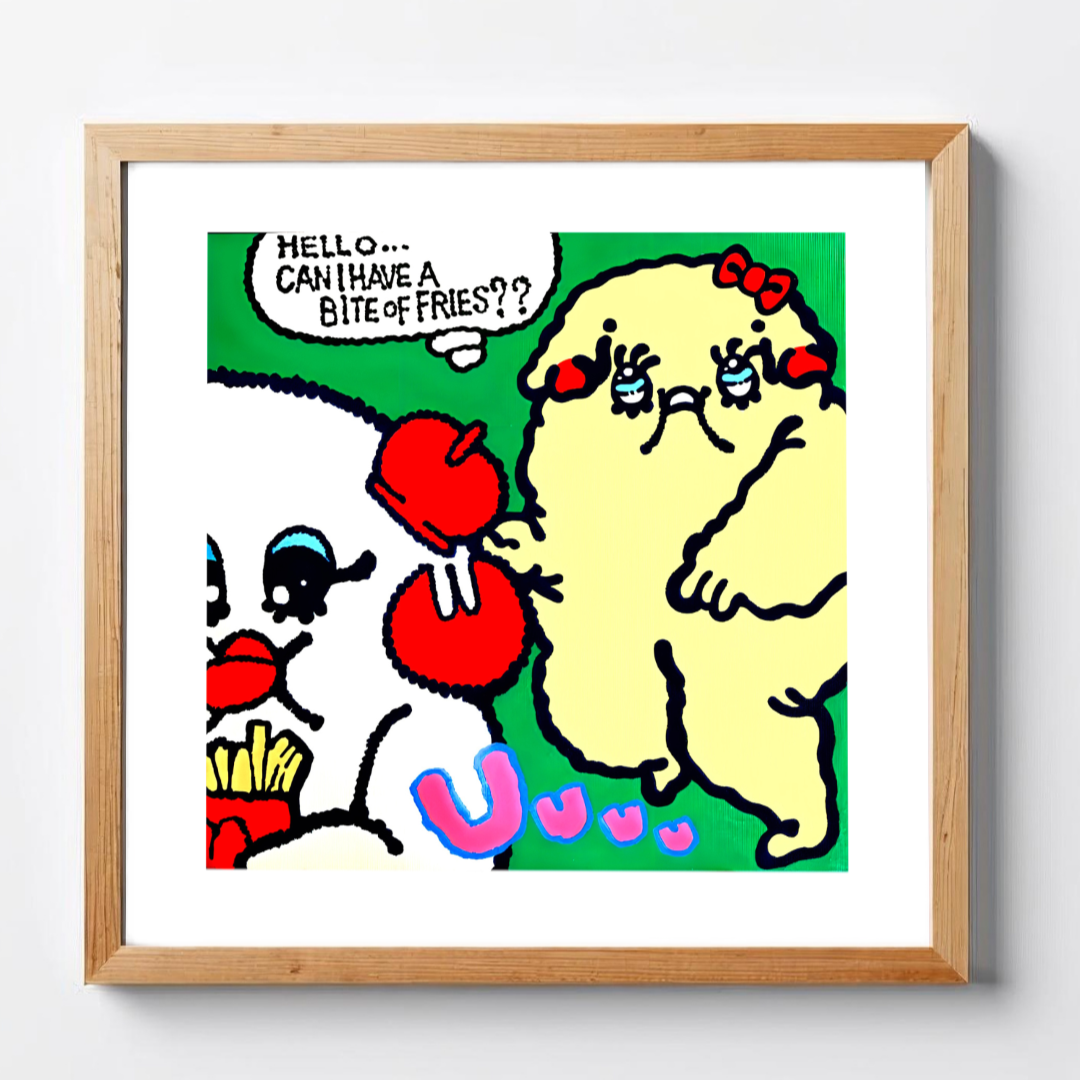 Fuku hanao art print -I Want a Potato (ポテトひとつ食べたい)