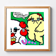 Fuku hanao 艺术版画 -我想要一个土豆 (ポテトひとつ食べたい)