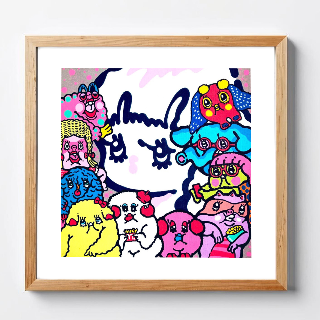 Fuku hanao art print - Gathering (集合)