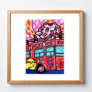 Fuku hanao art print - Bus Ride (バス遊戯)