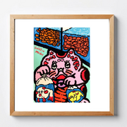 Fuku hanao art print -  Goldfish Street (金魚街)