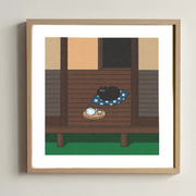 Gomatsu artprint "Cat Sensei"