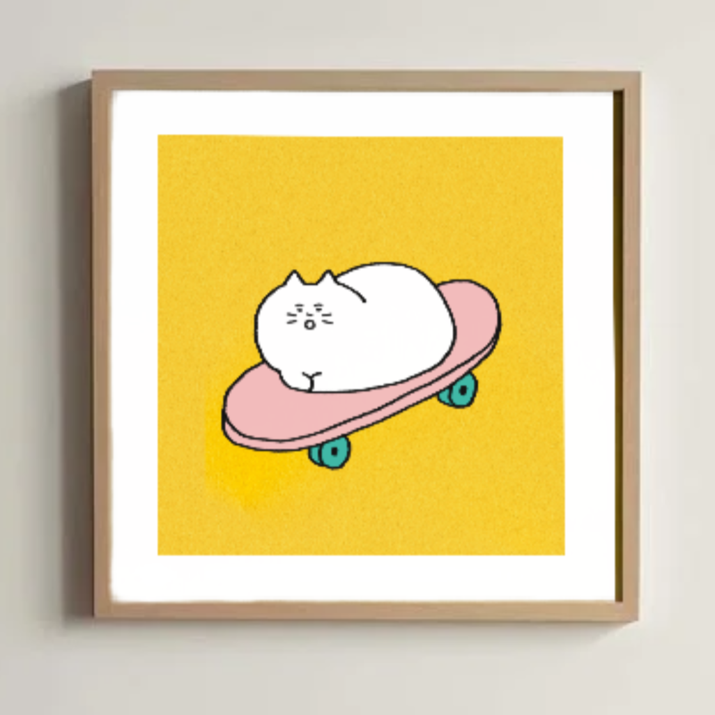 Gomatsu artprint "Scate Bored"