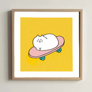 五松アートプリント「スケートボード」