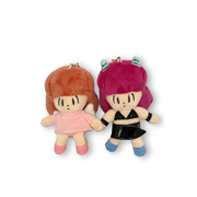 Mamuang stuffed toy keychain set (angel & witch)
