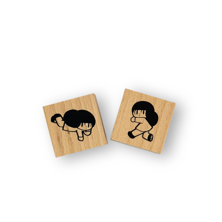 Mamuang wooden Stamp - set A