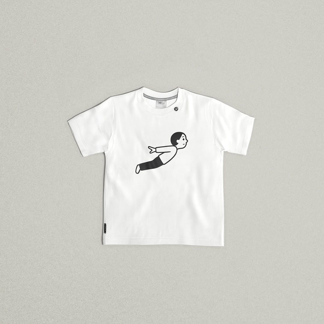 MO x Noritake "Ideas have wings" Kids Tee (White) S