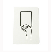 Noritake WHITE CARD postcard