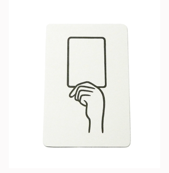 Noritake WHITE CARD postcard