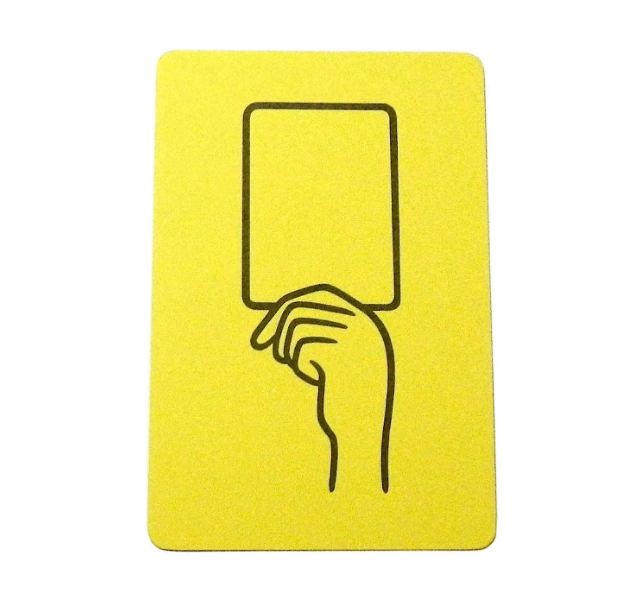 Noritake YELLOW CARD postcard