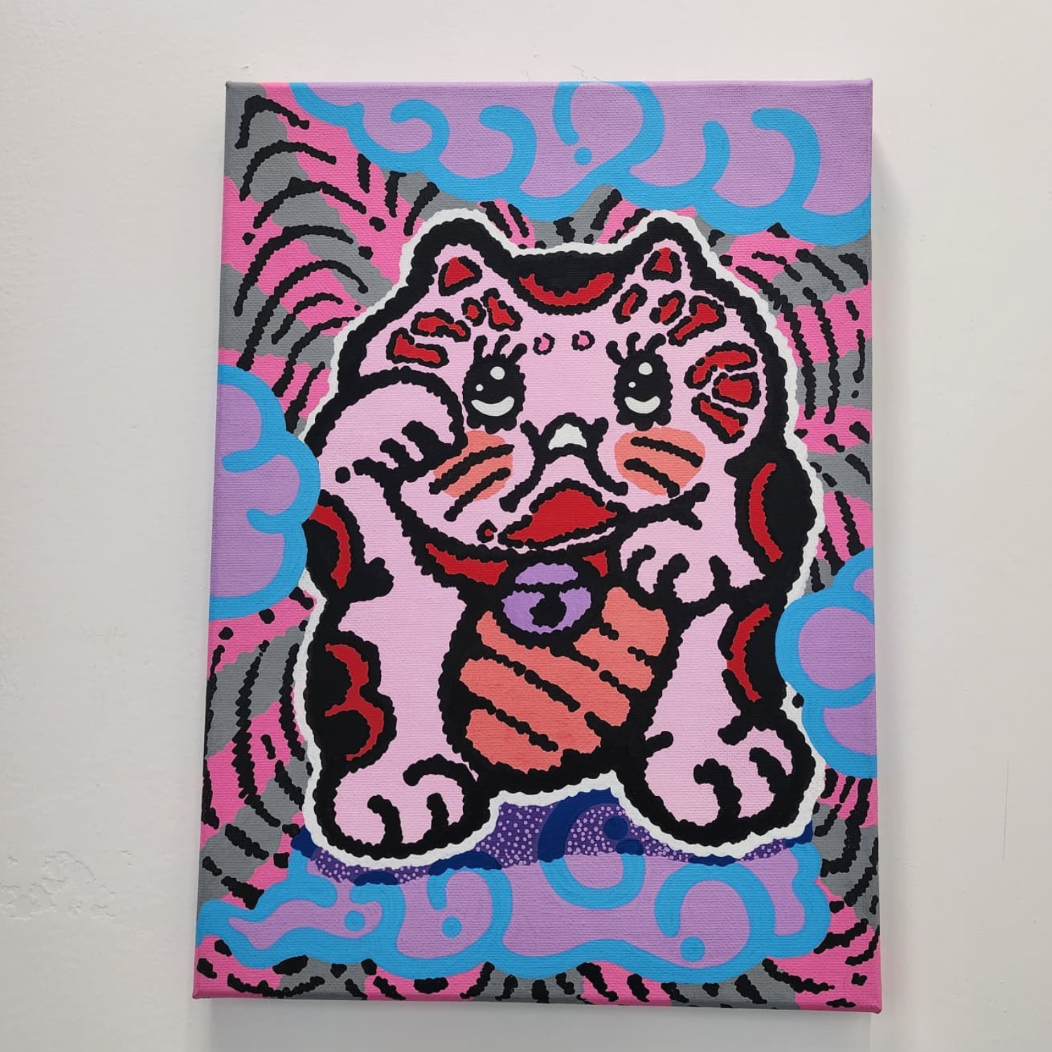 Fuku hanao original artwork - Lucky Cat (招き猫)