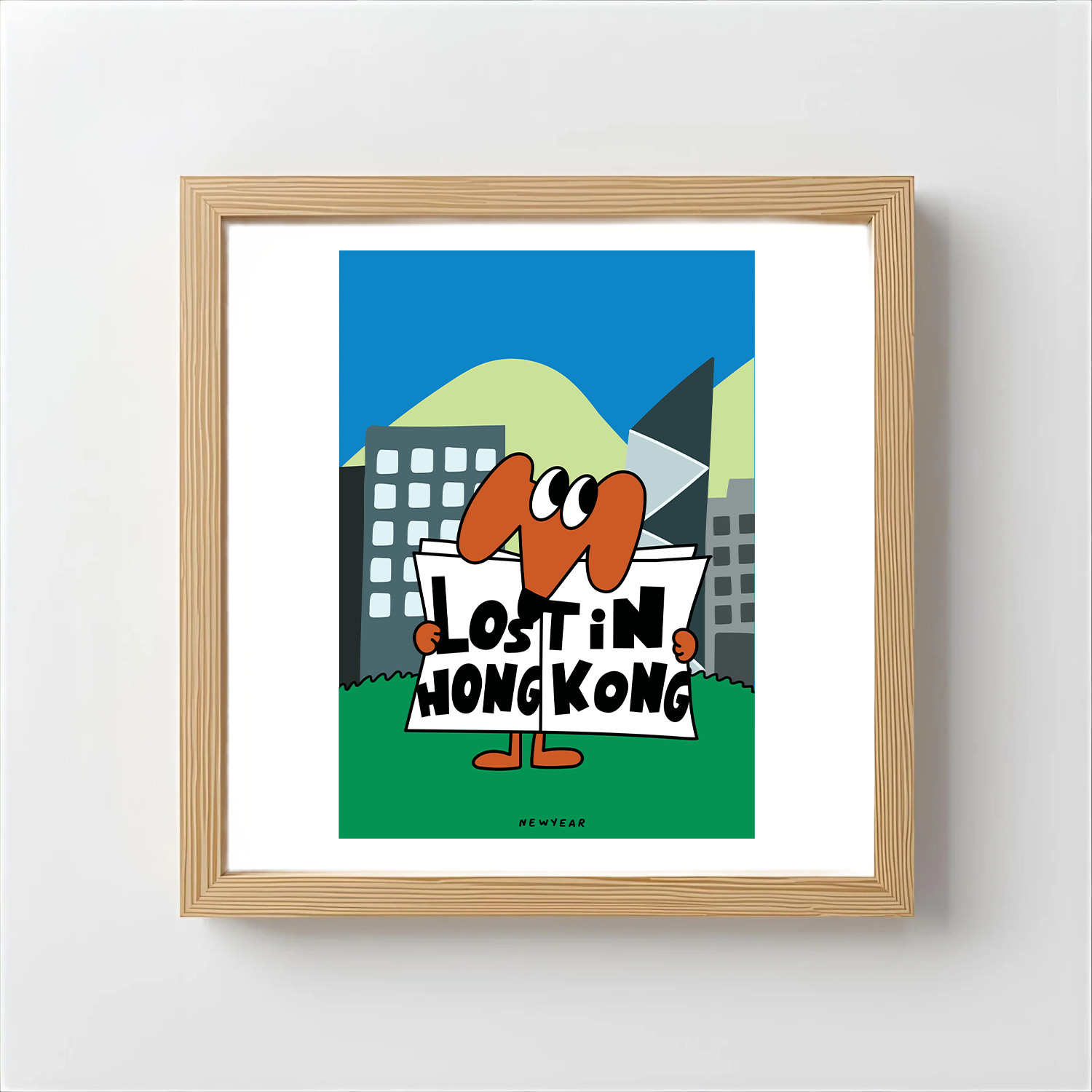 WEDNESDAY Art print   Lost in Hong Kong