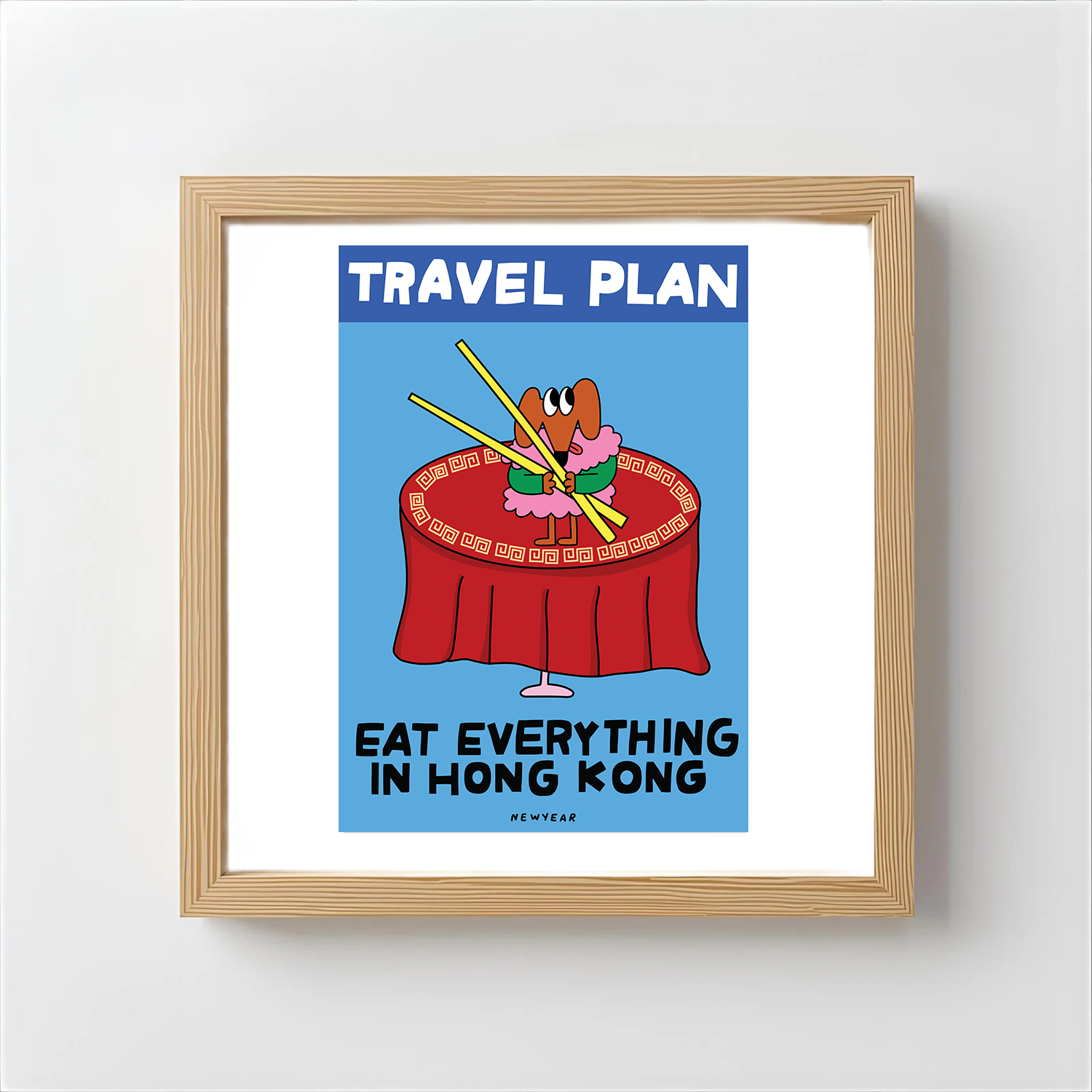 WEDNESDAY Art print Chopstick