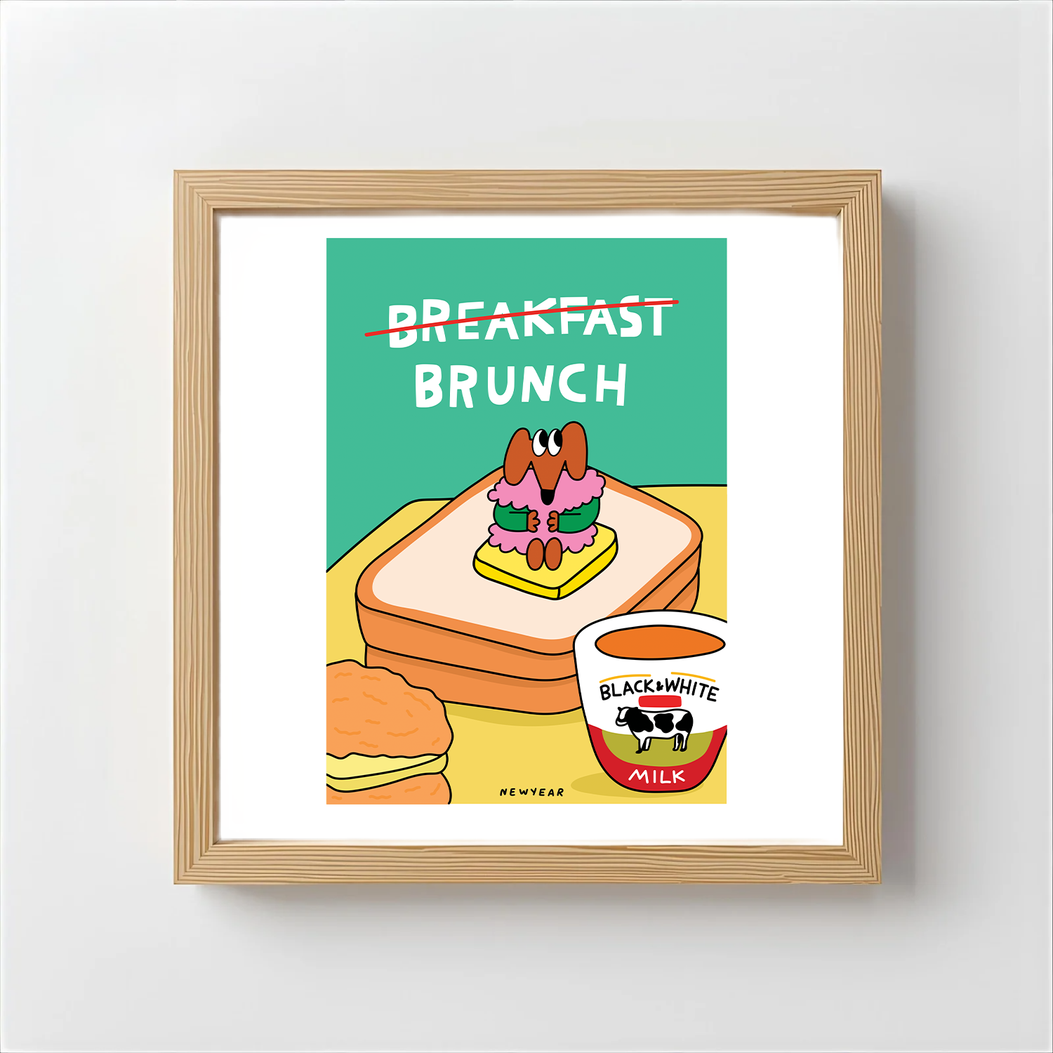 WEDNESDAY Art print Brunch